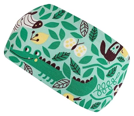 Wollhuhn Jungen Warmes Elastisches DSCHUNGEL Stirnband Sweat Doppellagig Grün 20193015