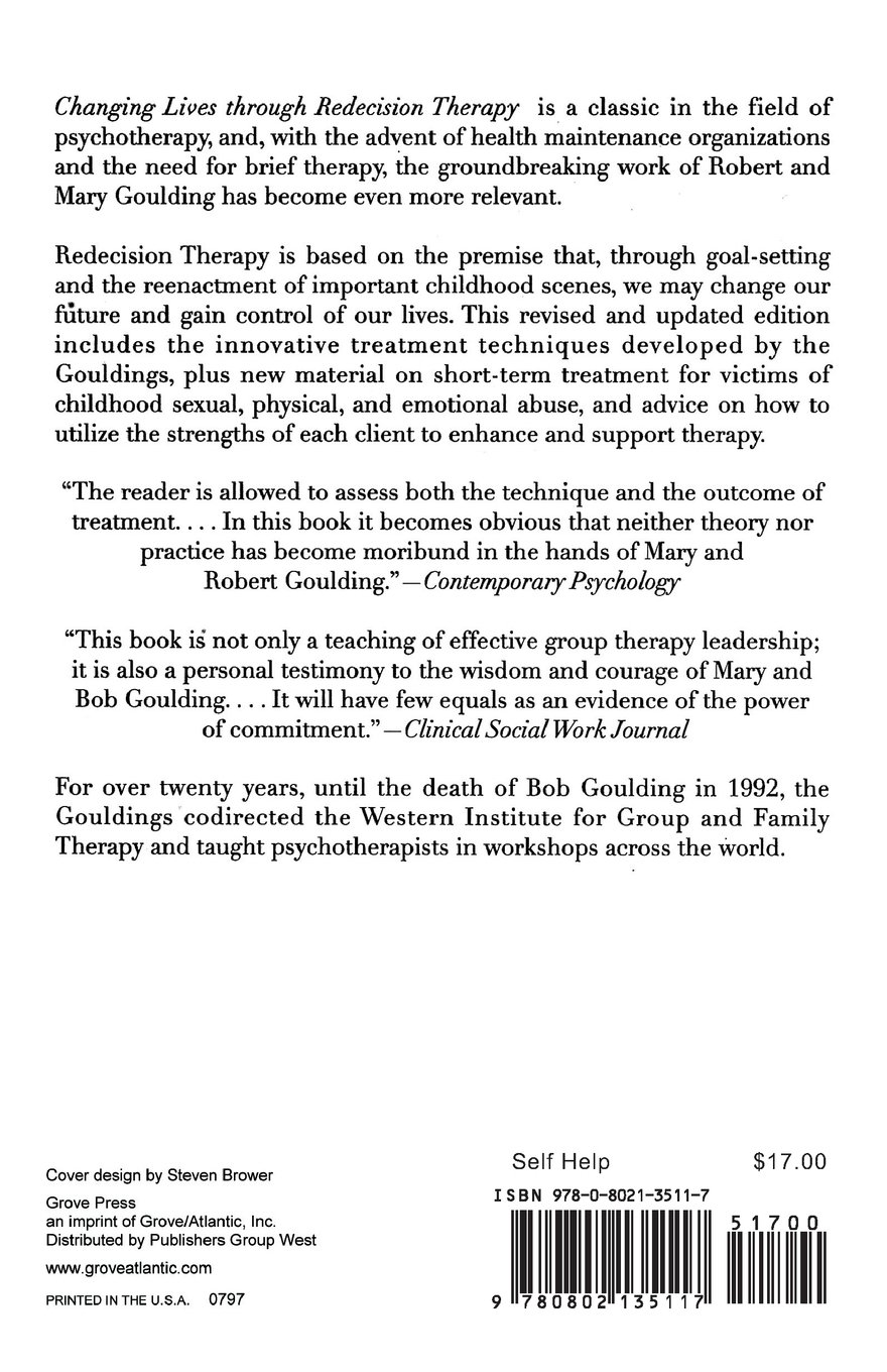 changing lives through redecision therapy