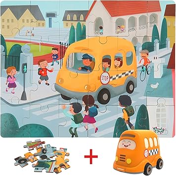 Amazon Com Top Bright Wooden Puzzles For Toddler 3 Year Old Boys