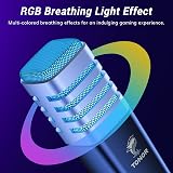 TONOR RGB USB Microphone Cardioid Condenser Mic with Boom Arm 200 cm Cable view 3