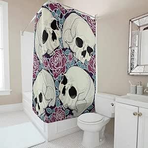 kglkb Cortina de Ducha Cortina De Baño Cortinas De Baño Rosas Flores