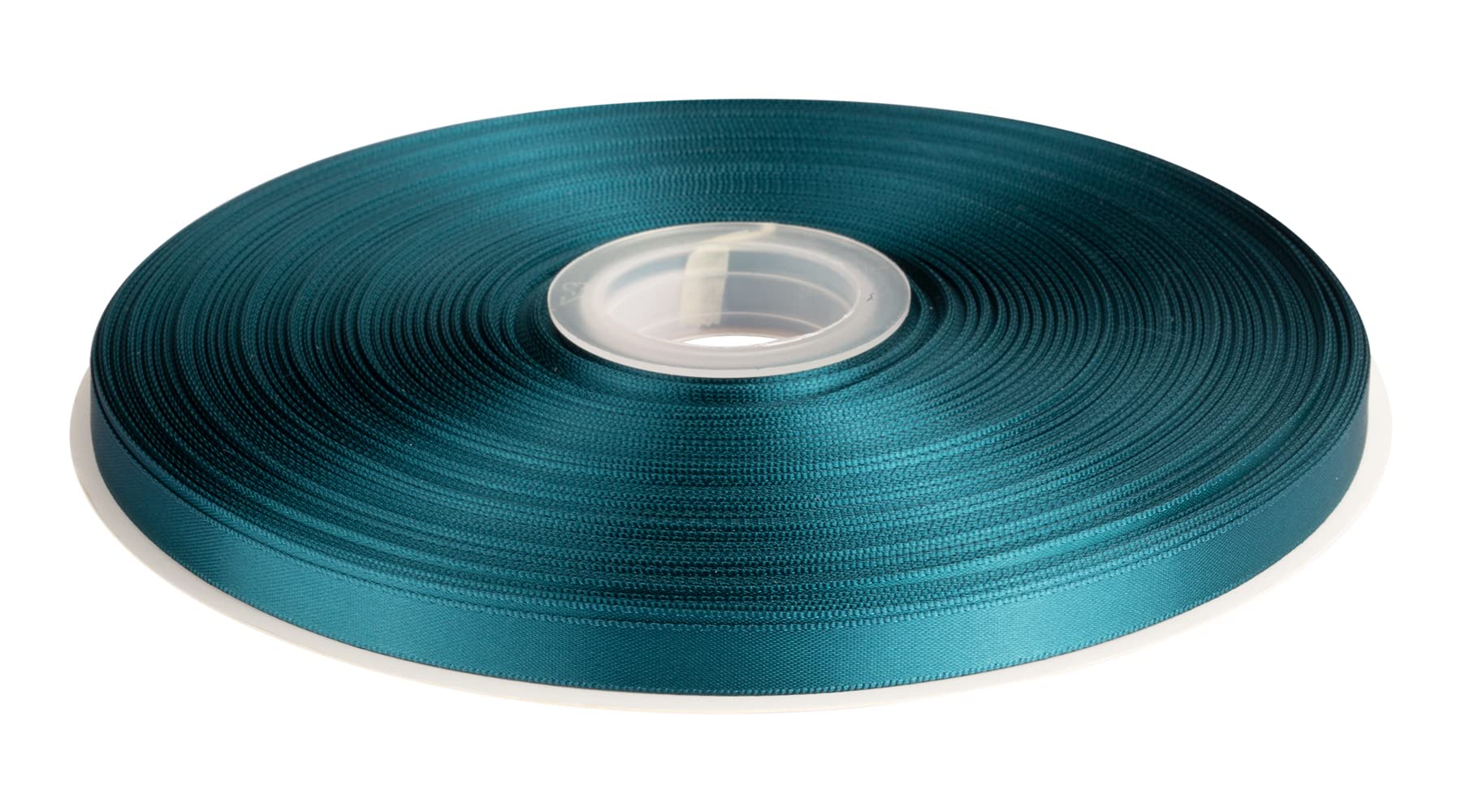 Double Faced Satin Ribbon, 9mm X 91M, Solid Polyester Ribbon for Gift Wrapping, Crafts, Wedding Party Ceremony Decoration, Floral Arrangement, Sewing (Teal)