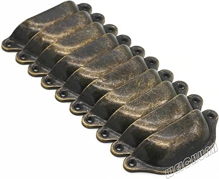 Amazon Com Weichuan 10pcs Antique Bronze Iron Drawer Knobs Pulls