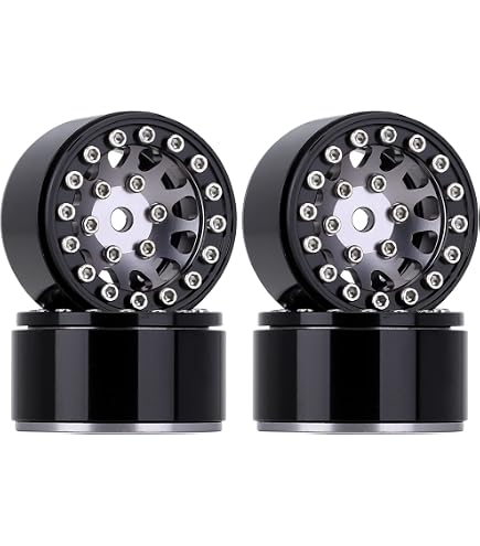 Metal Rc Rims Axial Hobby RC Wheels, Tires, Rims & Hubs For Universal 1:10 4PCS 1.0 ...