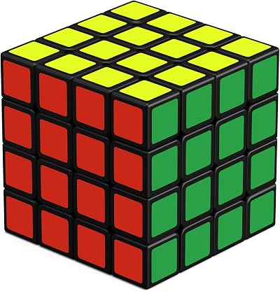 ROXENDA 4x4 Speed Cube Original Sticker Vivid Colors Durable ABS