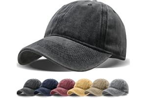 JYxingchi Vintage Washed Distressed Baseball Cap Adjustable Dad Golf Hat Low Profile Twill Hat