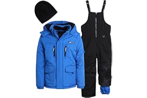 iXtreme Boys’ Snowsuit – 2 Piece Heavyweight Insulated Ski Jacket and Snow Bib (4-18)