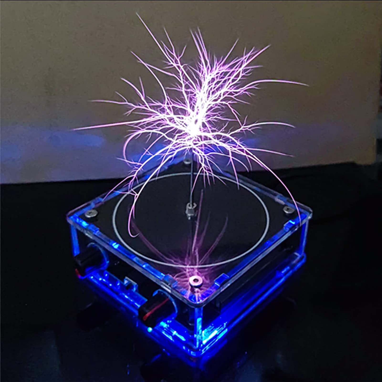 Photo 1 of Music Solid State Tesla Coil Artificial Lightning Arc Plasma Loudspeaker Experiment Science Desktop Toy Model