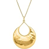 Silpada 'Crescent Drop' Pendant Necklace in 14K Gold-Plated Sterling Silver, 28" + 2"
