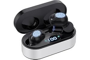 HOMULTUIN Hearing Aids for Seniors, Hearing Amplifiers Rechargeable with Charging Case Digital Display, Small In Ear OTC Hearing Aids for Adults No Squealing, 4-Level Volume Control