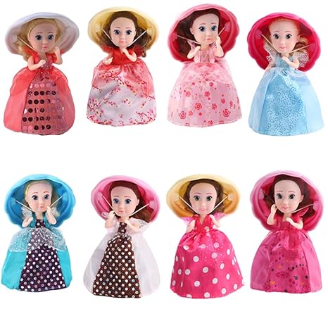 STOBOK Cupcake überraschung duftende Prinzessin Puppe magisches Geschenk Spielzeug Mini Cupcake Prinzessin Puppe (zufällige F