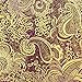Metallic Paisley Brocade Fabric 60
