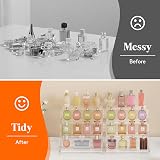Lifewit Clear Display Stand 12 Inch 4-Tier Plastic Riser for Vanity view 3