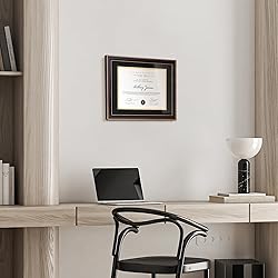 FLYJOE 8.5x11 Diploma Frame with Black over Gold