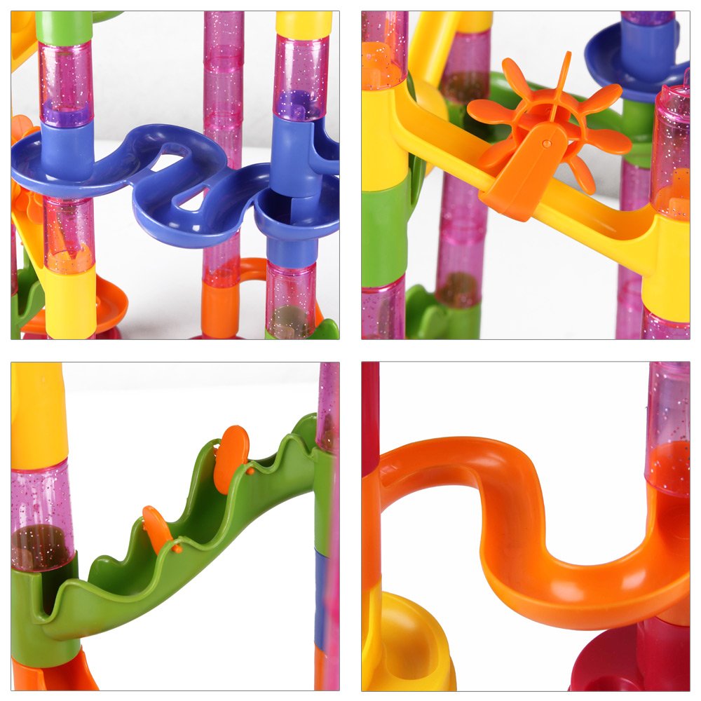 Bambini Pista delle biglie 111 pezzi incl biglie Gioco interattivo Amazon Giochi e giocattoli