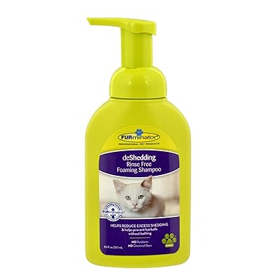 FURminator deShedding Rinse Free Foaming Shampoo para gatos