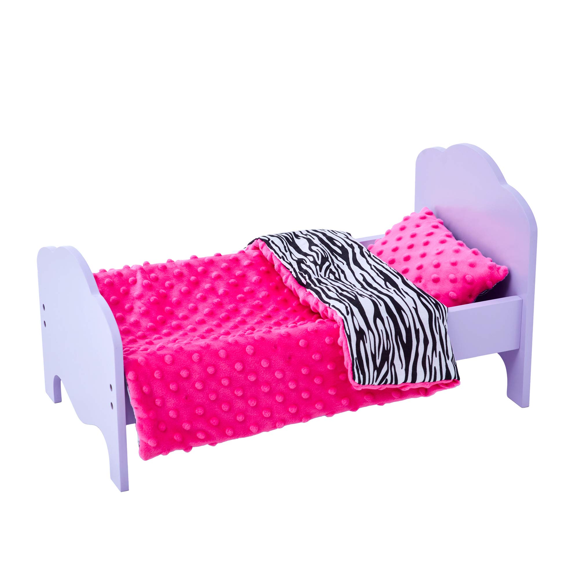 Olivias Little WorldLittle Princess Single Bed Purple Bedding SetZebra Prints TD-11929-1H