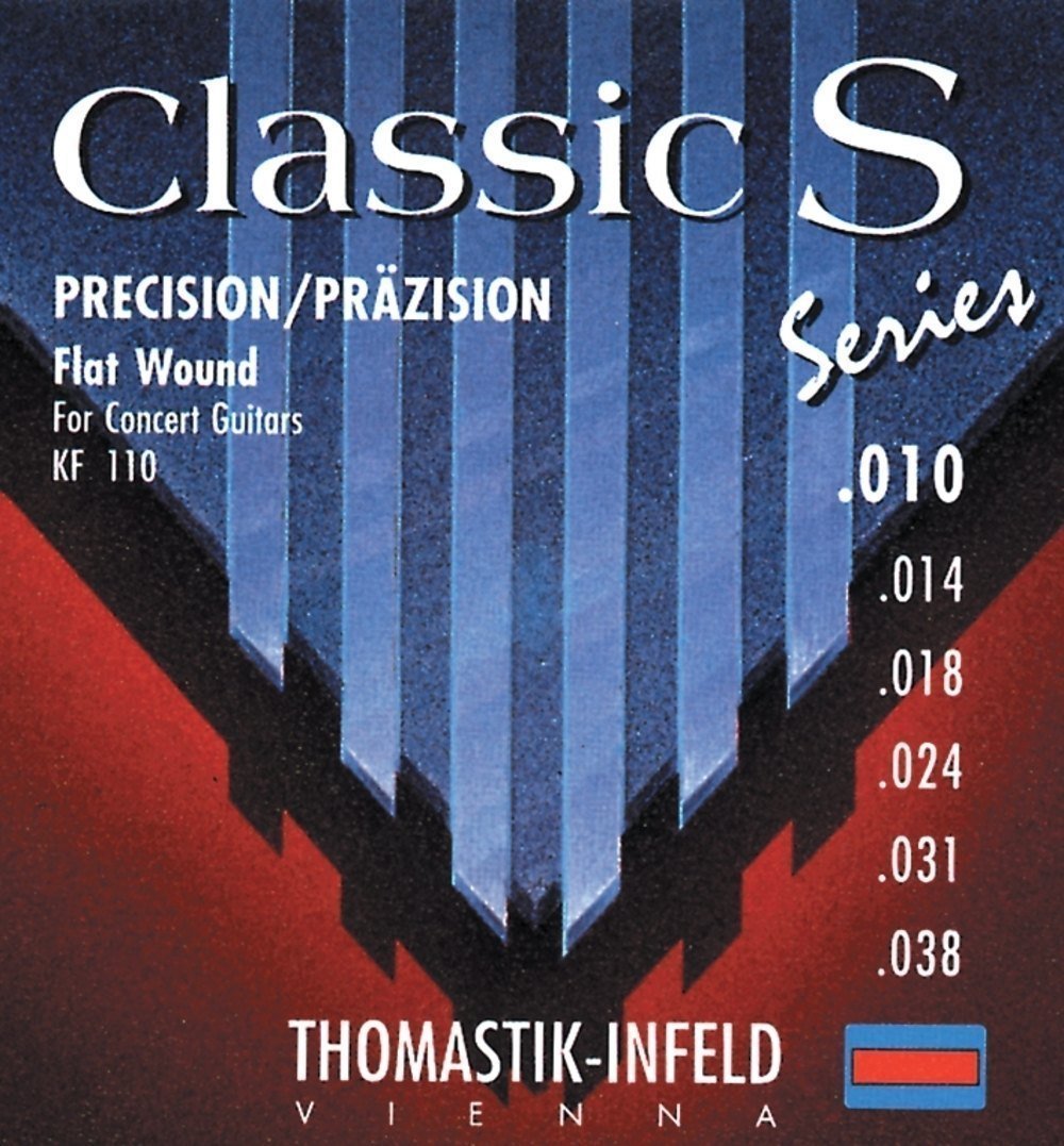 Thomastik single string D4 .024fw nickel-plated flat wire on steel core KF24 for classical guitar Classic S Series set KF110 โ image 1