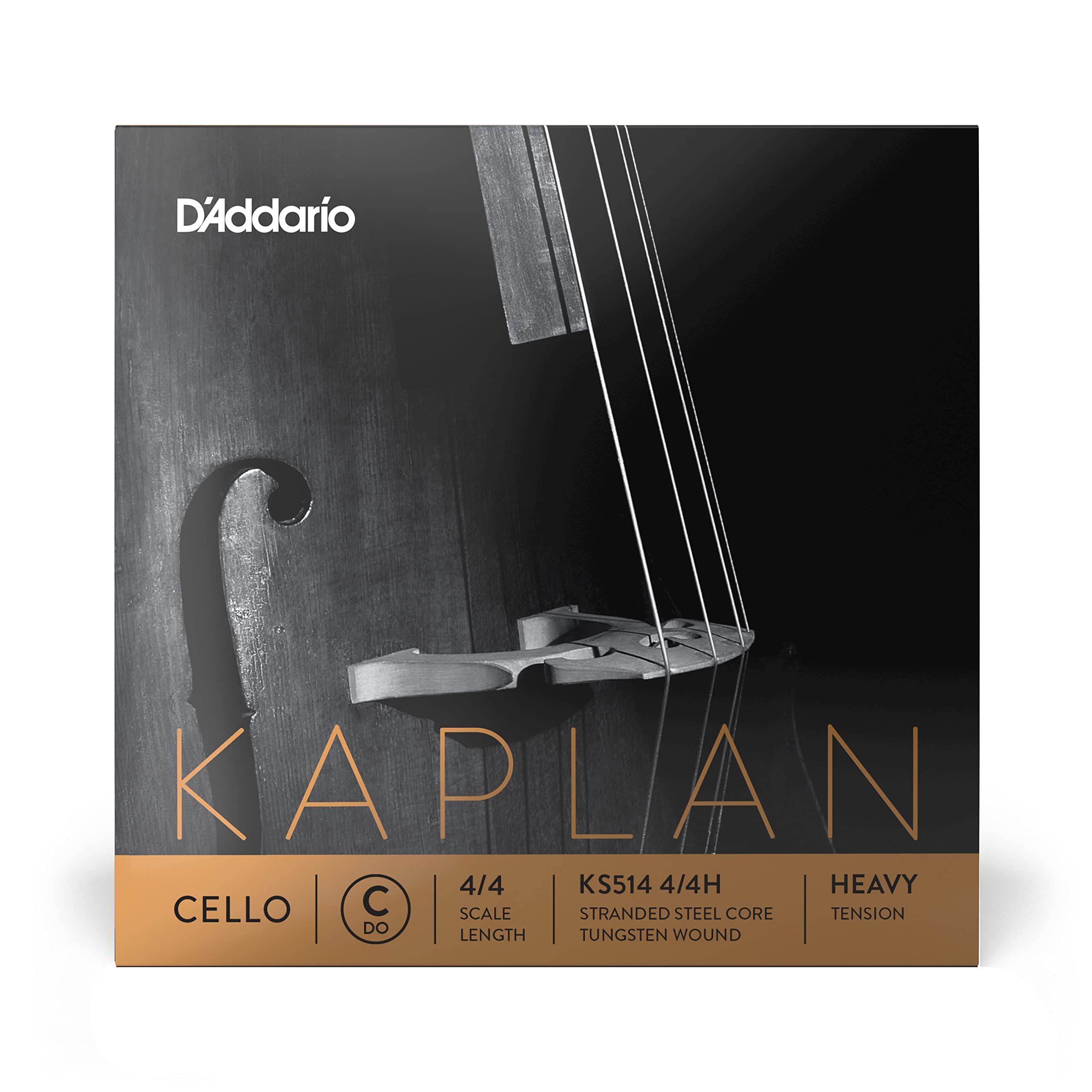 D'Addario Kaplan Cello String - Single C String - KS514 4/4H - Cello Strings - 4/4 Scale, Heavy Tension