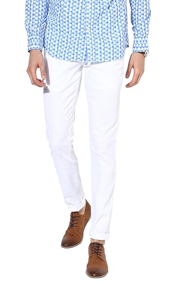 white chinos skinny