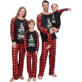 VS&LLWQ Family Christmas Pjs Matching Sets Christmas Pajamas for Family Christmas Elf Pjs Holiday Xmas Jammies Set