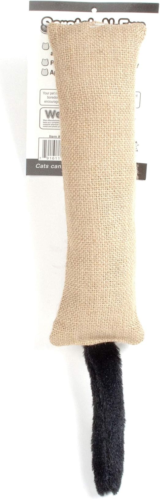 burlap cat scratching post