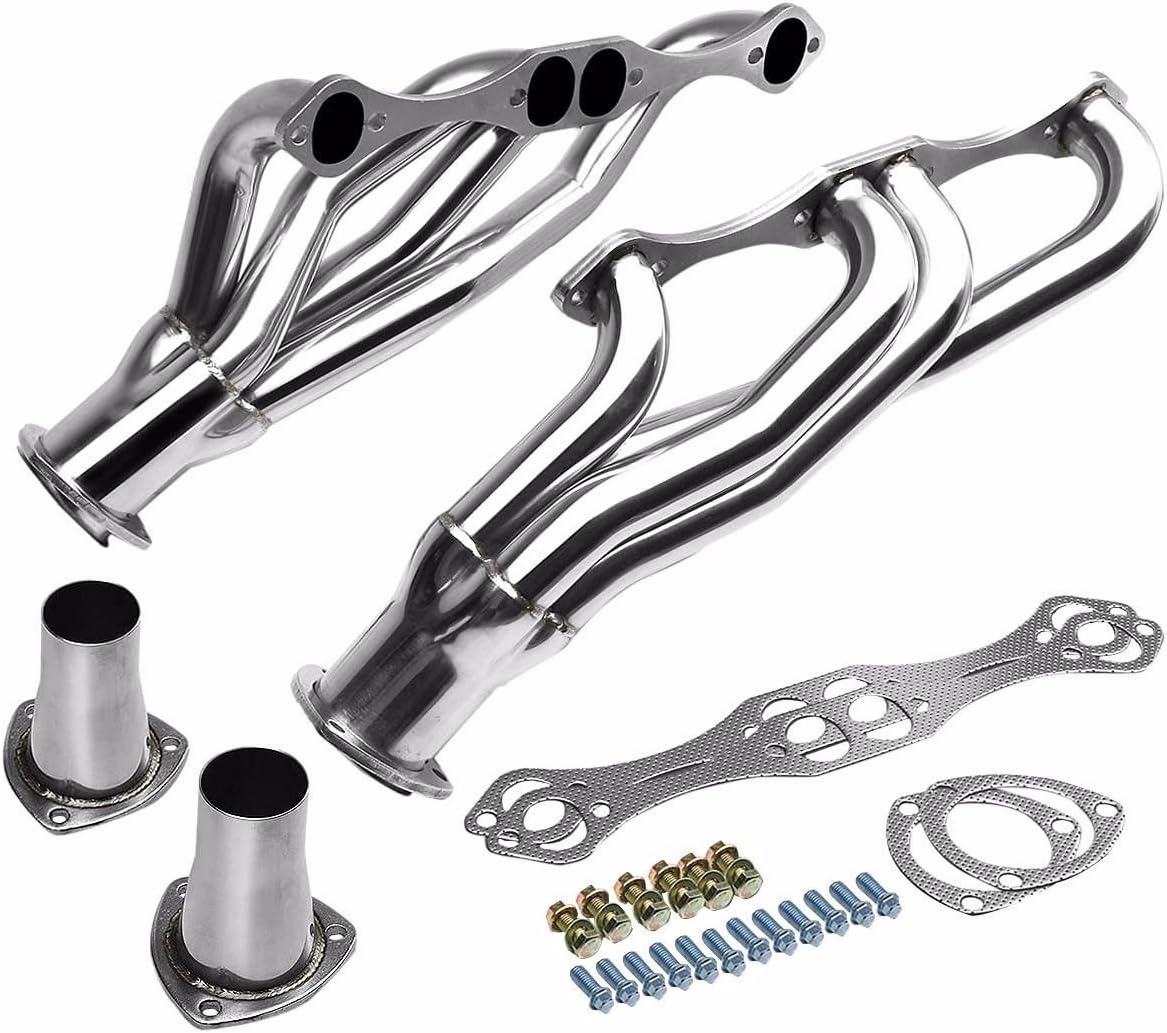 DEMOTOR PERFORMANCE For Small Block Chevy 283 305 350 400 Stainless Headers Chevelle Malibu Camaro Monte