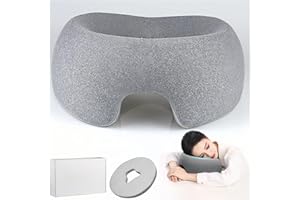 Ovimyne Face Down Pillow,Massage Pillow Face Down,Massage Headrest for Bed,Vacuum Packaging，with 20 Disposable Pillowcases,Sk