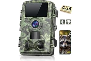 Dargahou 4K 48MP Trail Camera WiFi Game Camera with Low Glow Night Vision Motion Activated, Cell Phone App 130° 0.05s Trigger Speed for Outdoor Wildlife Deer,Green