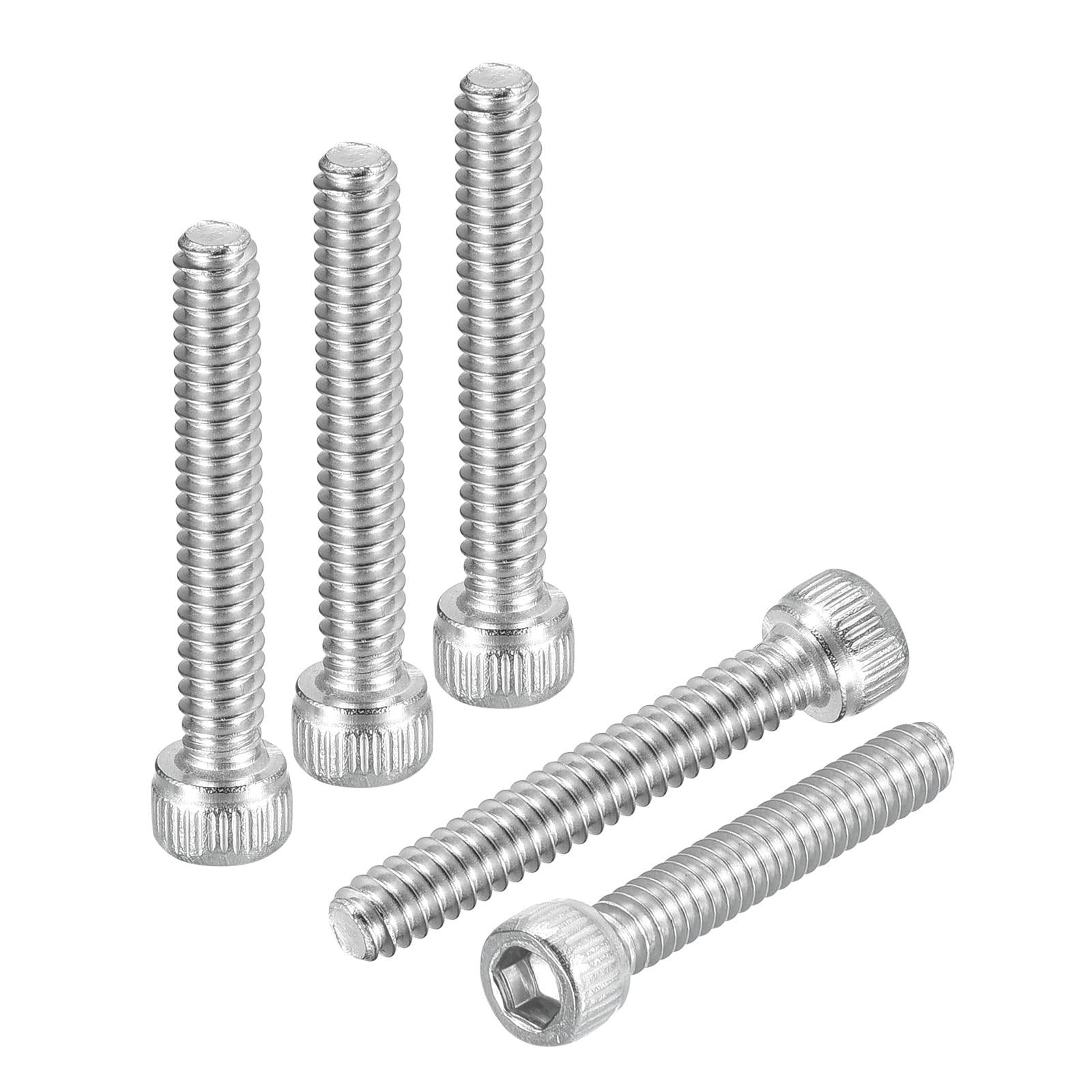 DTGN #6-32x7/8" Socket Head Cap Screws Bolts - 100Pack - Good for Road Bicycle, Mountain Bike, Auto, Motorcycle - 304 Stainless Steel Hex Head Metric Screws - Silver