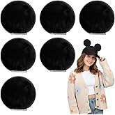 ZHLKHIOP 3 Pairs of Magnetic Mouse Ears for Baseball Caps, Hoodies, Trucker Hats, Reusable Mouse Ears Hat Accessories, Applicable to Tourism, Going Out to Play and Other Scenarios