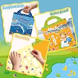 GUYUCOM 4 Pack Reusable Sticker Books Ocean Body Insect Farm Kids 3 4+ view 6