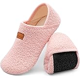 XIHALOOK House Slippers for Women Men Cozy Sock Shoes with Soft Rubber Sole Slip On for Indoor/Outdoor