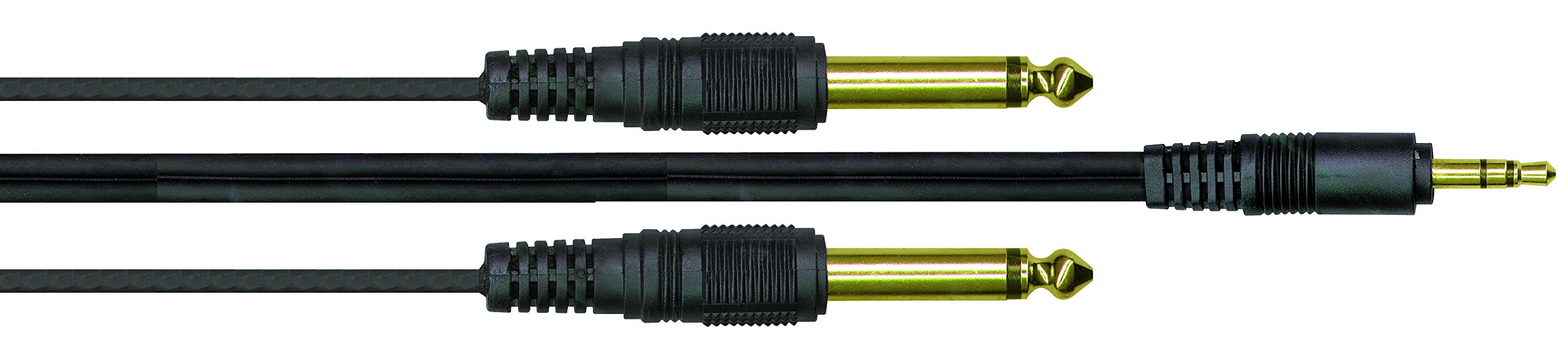 Kinsman LPAC02 Cable Mini Jack Stereo/2 x 6.35 mm Jack Mono Black