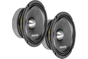 PRV AUDIO 6.5 Inch Midrange Bullet Speaker Pair 6MR400-4 Bullet, 4 Ohm 400 Watts High Performance Car Audio Loudspeaker High Output Sound (2 Speakers)