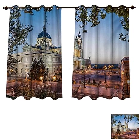 Amazon.com: RuppertTextile European Blackout Curtains Panels ...