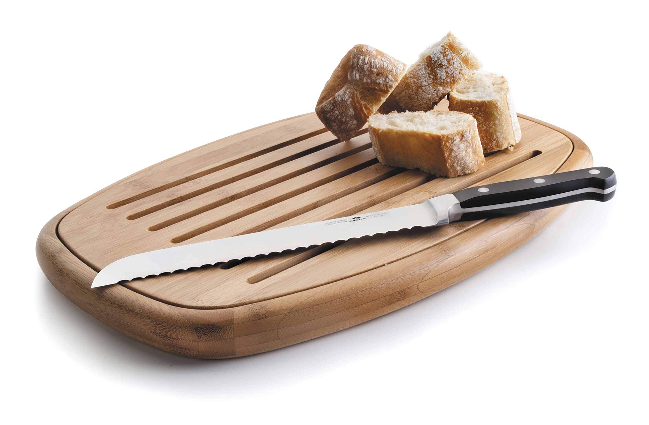 Lacor Oval Bread Cutting Board Bambu 40X27X3Cm