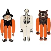 Beistle Vintage Halloween Tissue Dancers 3 Piece, 14", Multicolored