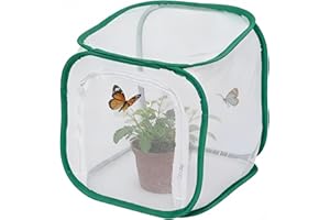 Butterfly Habitat Insect Cage–Pop Up Portable Mesh Terrarium – Caterpillar Enclosure Bug Catching Kit Observation Enclosure f