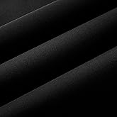 Wooqu Book Cloth, Fabric Surface and Paper Backed, Easy to Use, Strong, 17x29”, for Book Binding, Black