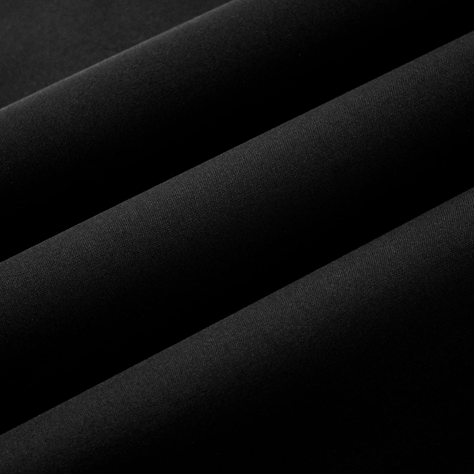 Wooqu Book Cloth, Fabric Surface and Paper Backed, Easy to Use, Strong, 17x29”, for Book Binding, Black