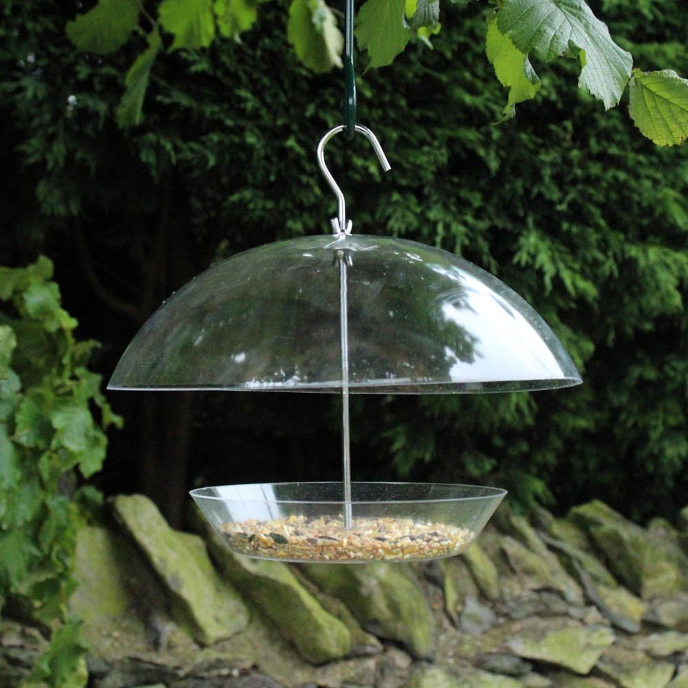 Garden Mile Clear Covered Dome Canopy Adjustable Hanging Bird