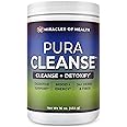 Miracles of Health Pura Cleanse - The Original & Authentic Formula | 100% Natural Super Herb & Fiber Drink Mix for a Healthy Gut | Daily Detox & Cleanse for The Colon, Skin, Lungs and Kidneys | 16 oz