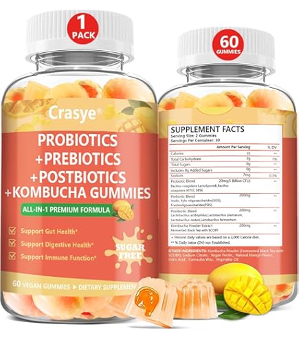 Amazon.com: Force Factor ProbioSlim Kombucha Gummies for Digestive