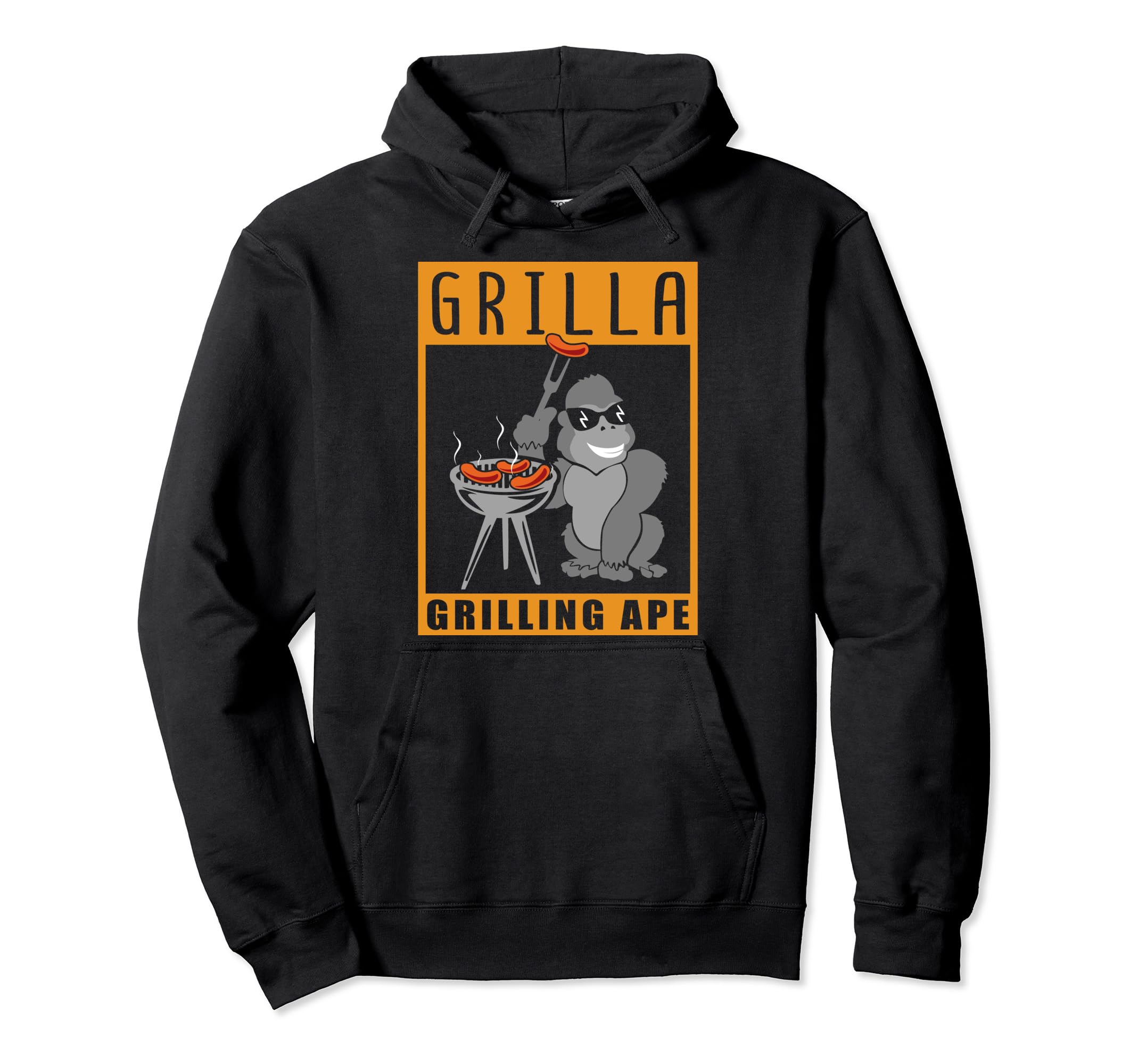 Grilla - grilling gorilla - grilling ape - grilling - BBQ Pullover Hoodie