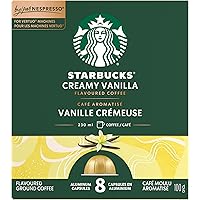Creamy Vanilla for NESPRESSO VERTUO, Flavoured Blonde Roast Coffee, Sweet Vanilla And Biscuit Notes, Arabica Coffee, Recyclab