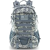 Jueachy Tactical Backpack for Men Molle Military Rucksack Pack Waterproof Daypack 30L with USA Flag Patch