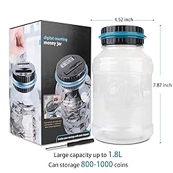 Digital Counting Money Jar, Digital Coin Counter