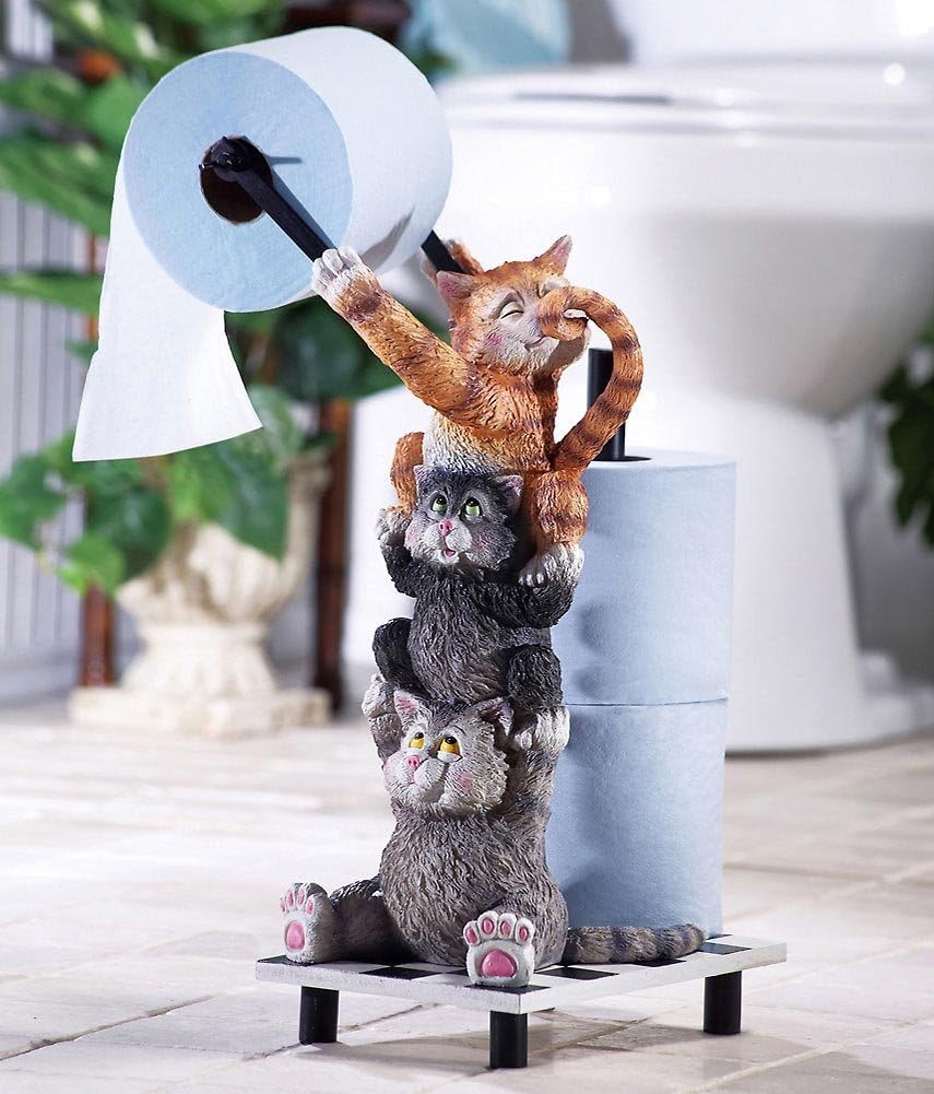 Climbing Cats Novelty Toilet Paper Holder Amazon Com