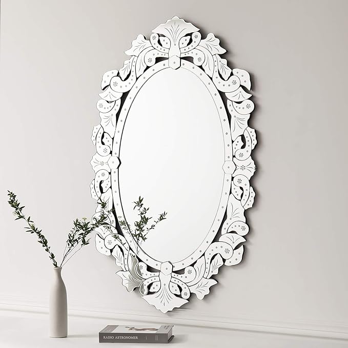 KOHROS Modren Art Decorative Wall Mirror Clear Design Mirror
